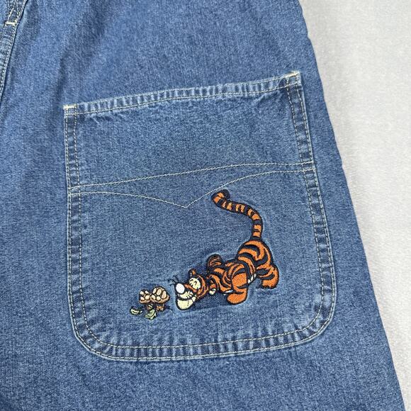 NWT The Disney Store Eeyore Thanks For Noticin’ Me Denim Overalls Women’s Medium - Picture 11 of 16